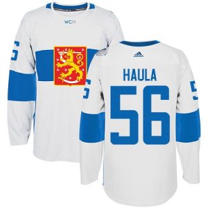 Herren Team Finland #56 Erik Haula Authentic Weiß Heim 2016 World Cup